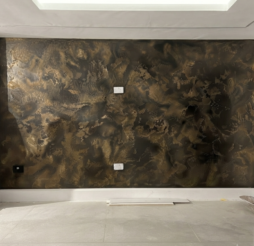 Black & Bronze Marmorino