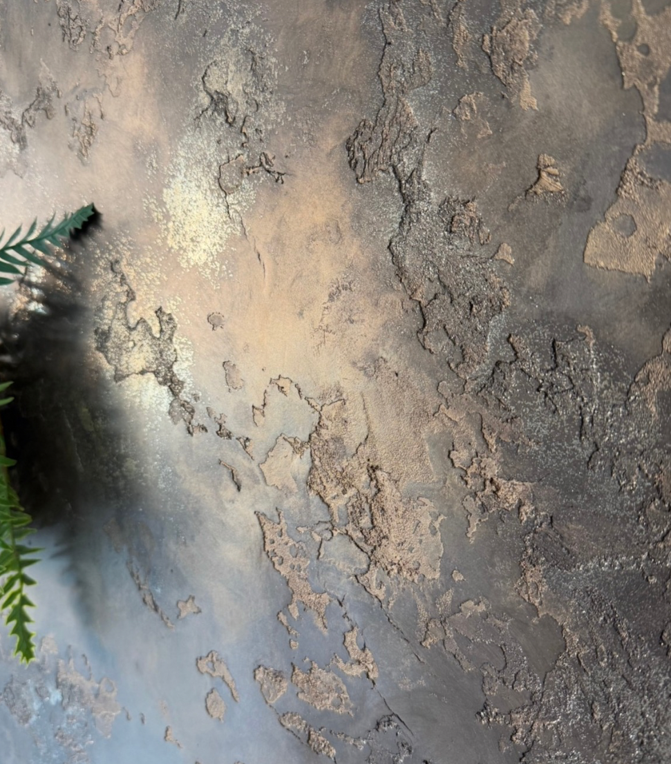 Venetian Plaster with Bronze Wax